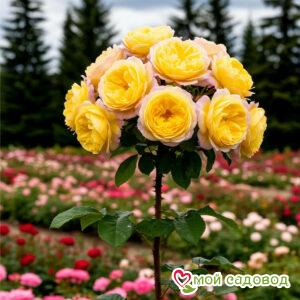 Роза Штамбовая Кристалл Вэил